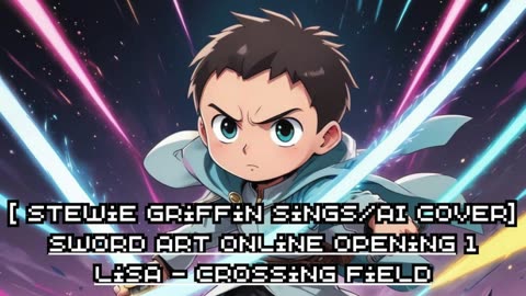 [Stewie Griffin sings/AI Cover] Sword Art Online Opening 1 LiSA - crossing field
