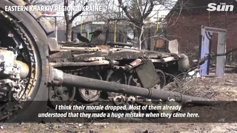 Village near Kharkiv liberated from Russians - 'We are pushing them back' says Ukrainian soldier