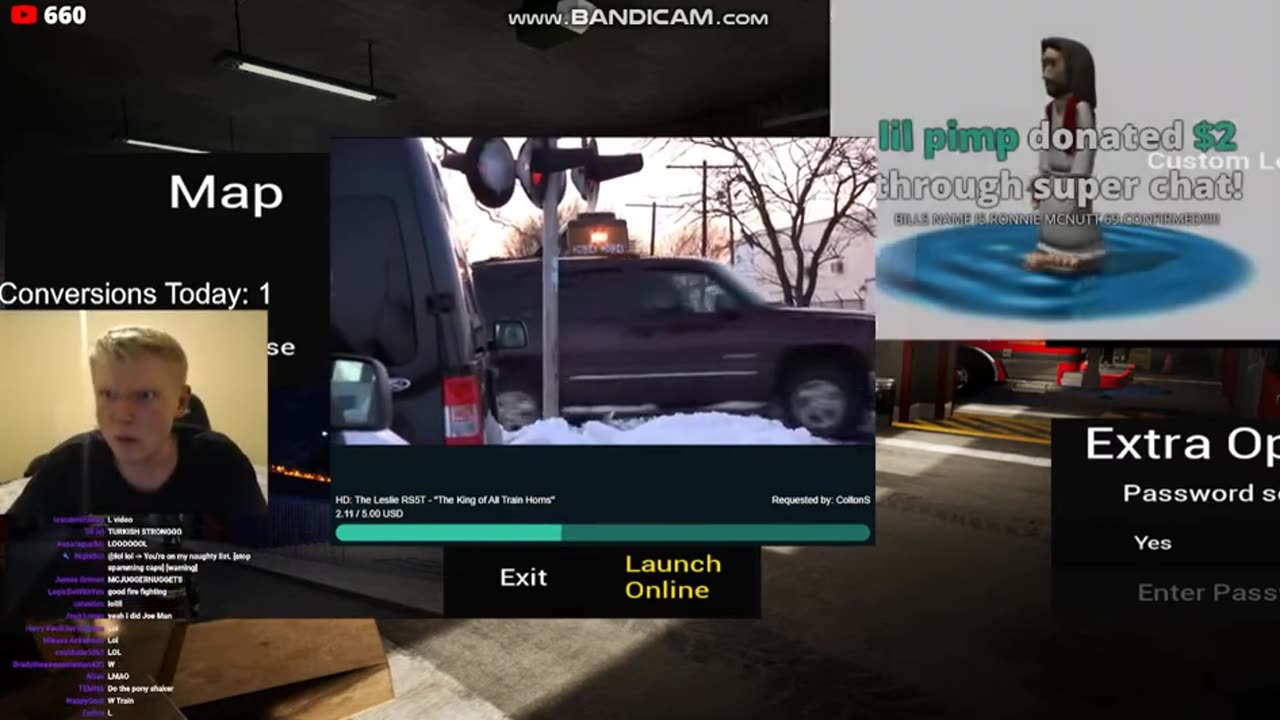 Bill Jensen hears a very loud train horn
