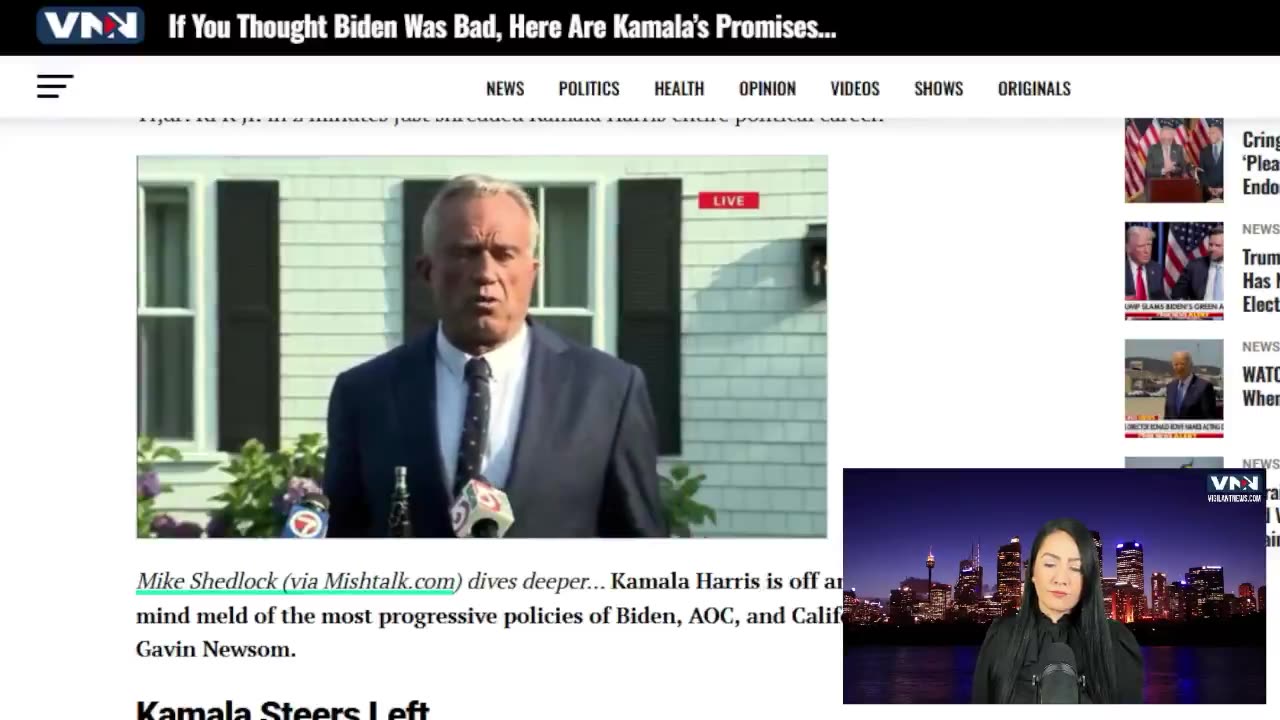 @VigilantFox · 9h #9 - RFK Jr. shreds Kamala Harris’ entire political career.