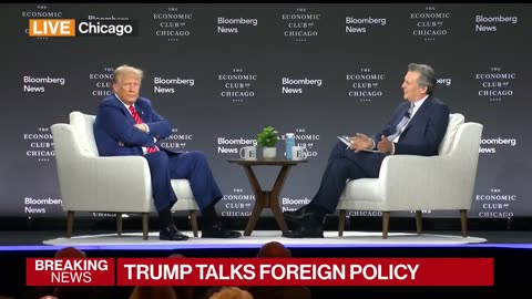Trump Talks Foreign Policy on Bloomberg News