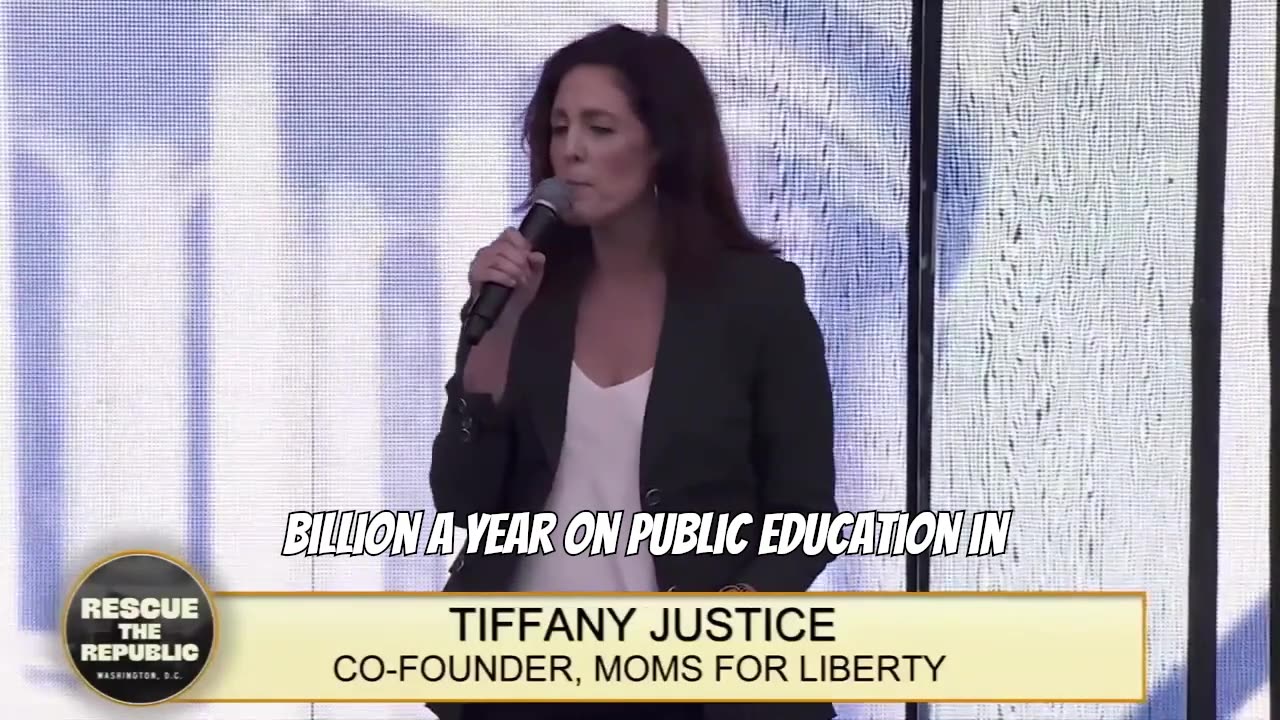 Speech by Moms for Liberty co-founder Tiffany Justice