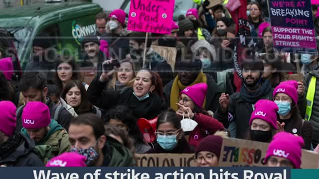 Wave of strike action hits Royal Mail, universities, and schools