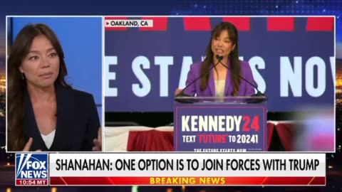 Nicole Shanahan- one option is to join forces with Trump