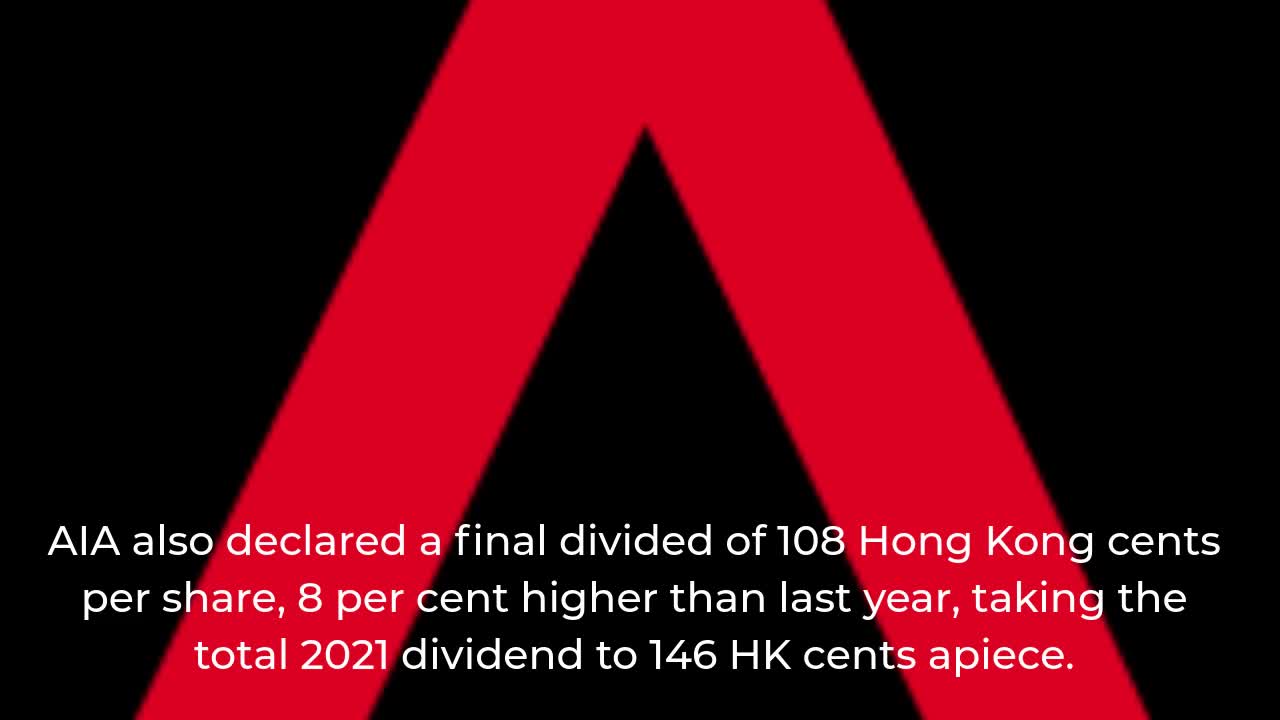 Insurer AIA launches US$10 billion buyback on strong 2021 growth