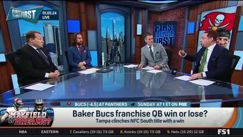 FIRST THINGS FIRST Nick Wright makes prediction Bucs vs Panthers on Sunday