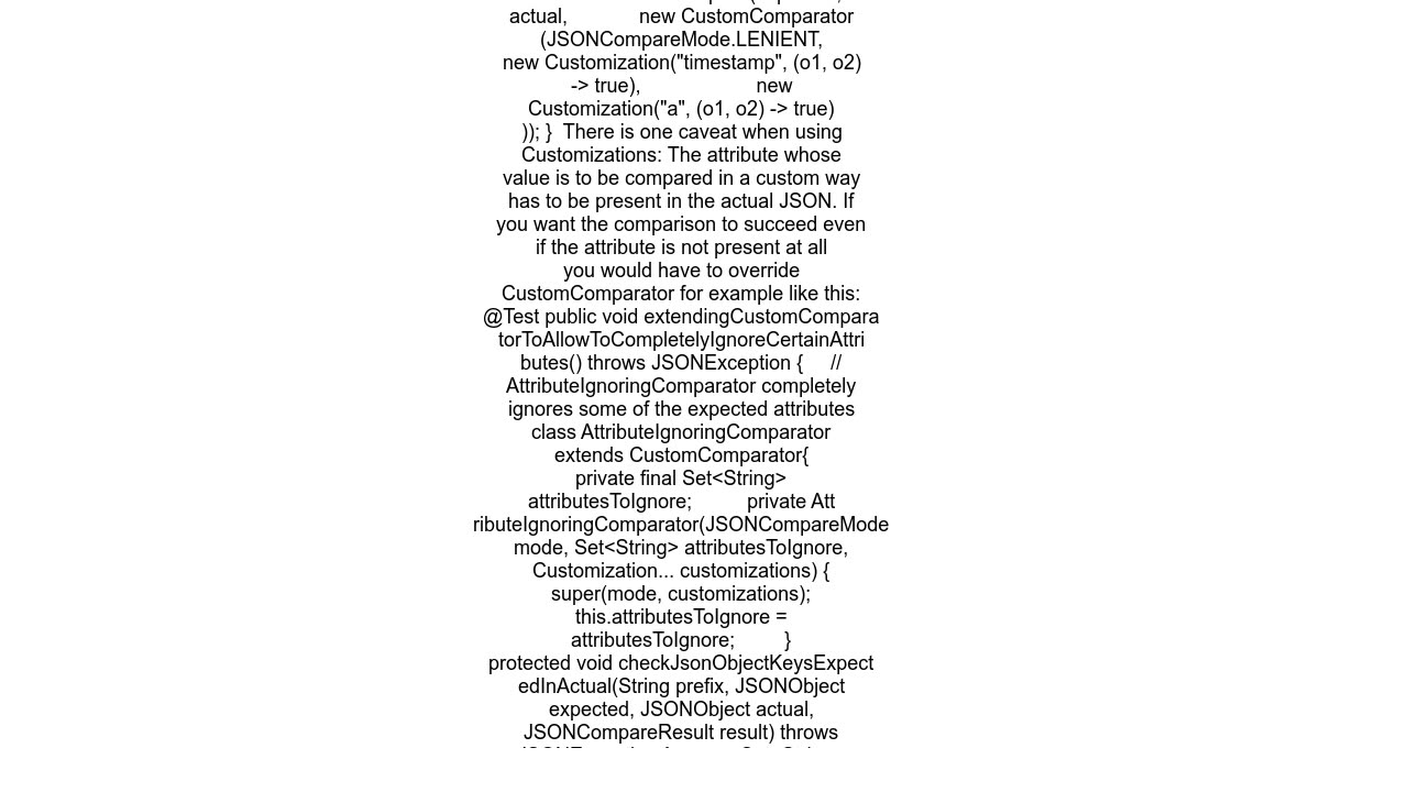 Ignore specific nodesattributes while comparing two JSONs