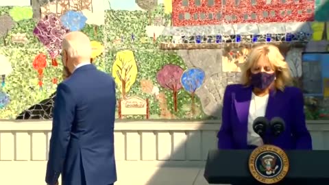 Biden Follows And GROPES Kid
