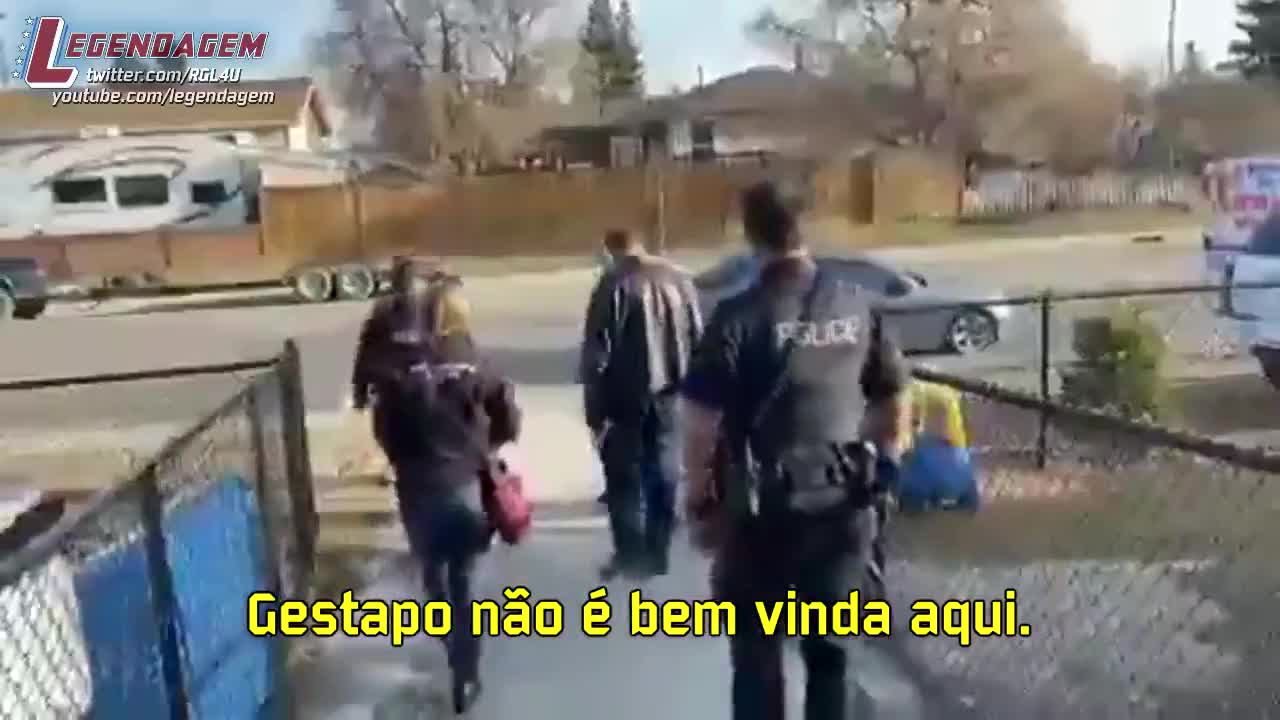 Christian man ejects cops from the church who are there to enforce covid lockdown tyranny