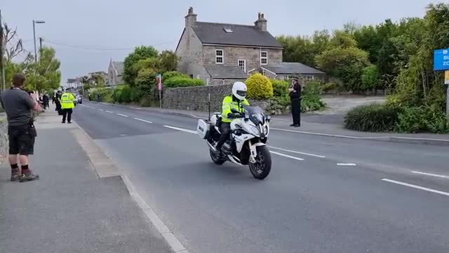 Joe Biden's Motorcade in Cornwall for the G7 Summit