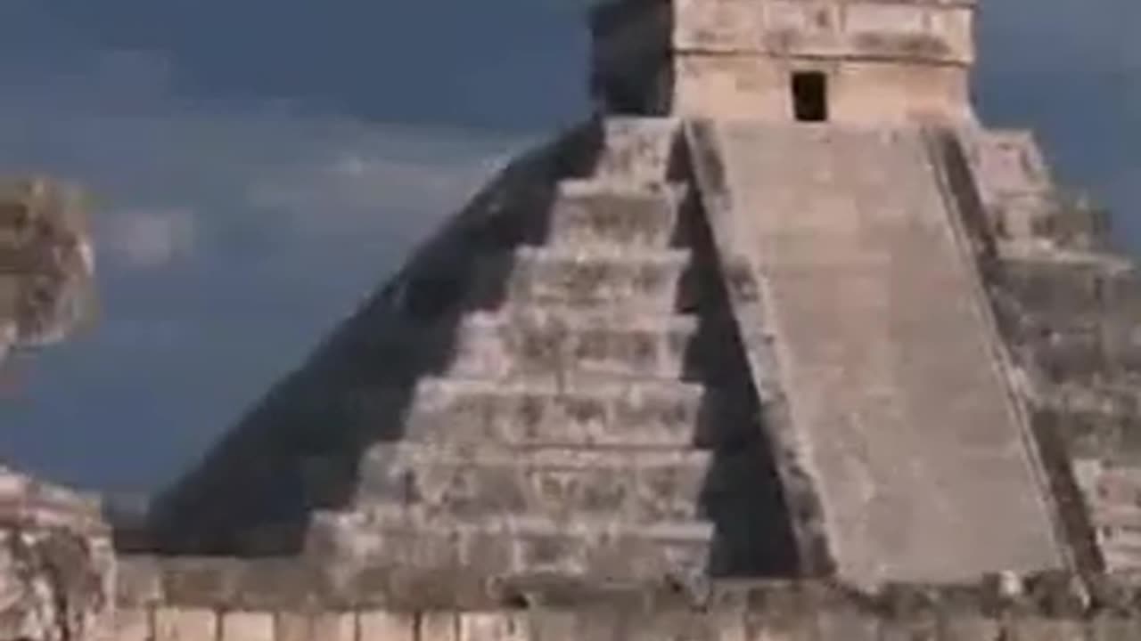 Excavation of the ancient mayan pyramid of chichen itza