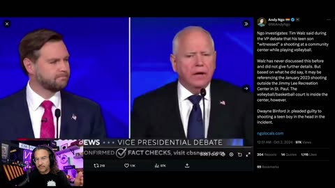 Did "Stolen Valor" Tim Walz Embellish the Shooting His Son "Witnessed"? Probably... Viva Frei Clip