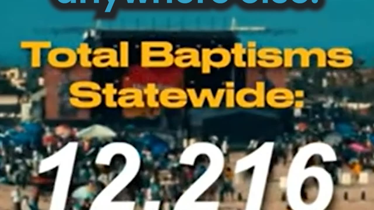 🙌 12,000 Californians Baptized 🔥 #story #faith #save #hope #shorts