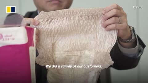 Japan diaper makers profit from ageing adults.mp4