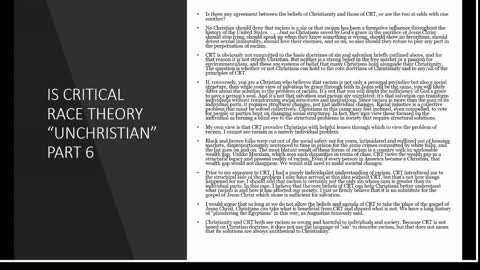 Has Critical Race Theory Been Taught at SEBTS?