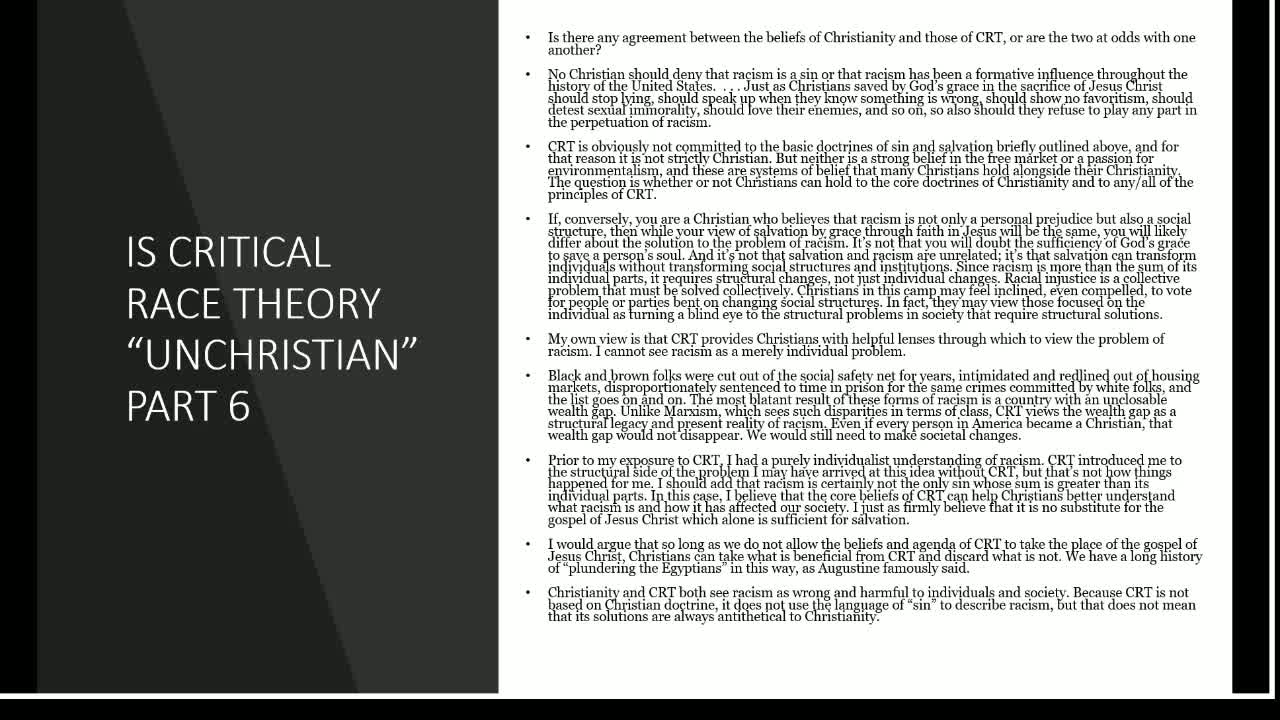 Has Critical Race Theory Been Taught at SEBTS?