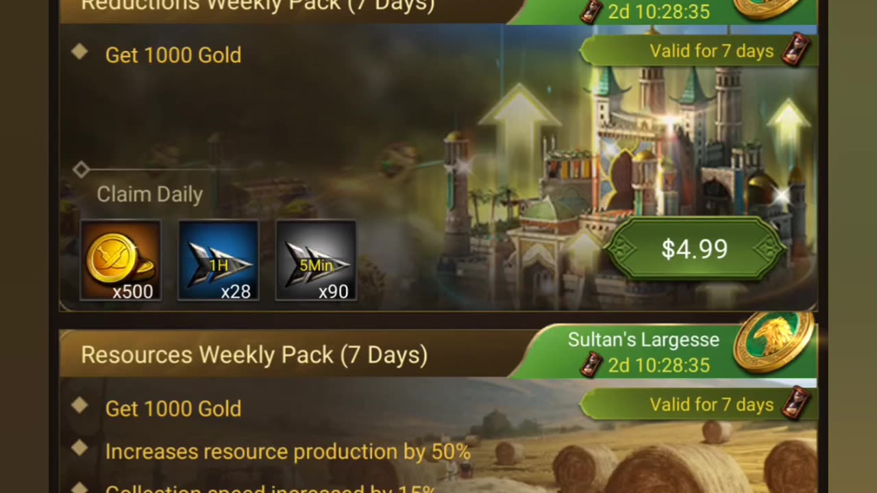 August 1st 2023 (Revenge of Sultans removed the monthly pack from the game)