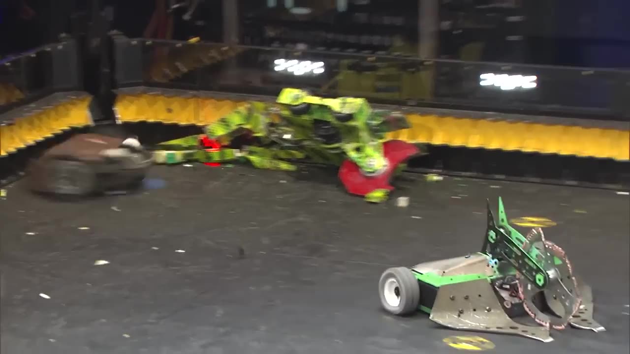 Skorpios vs. Death Roll vs. Bucktooth Burl _ Exhibition Rumble _ Battle Bots