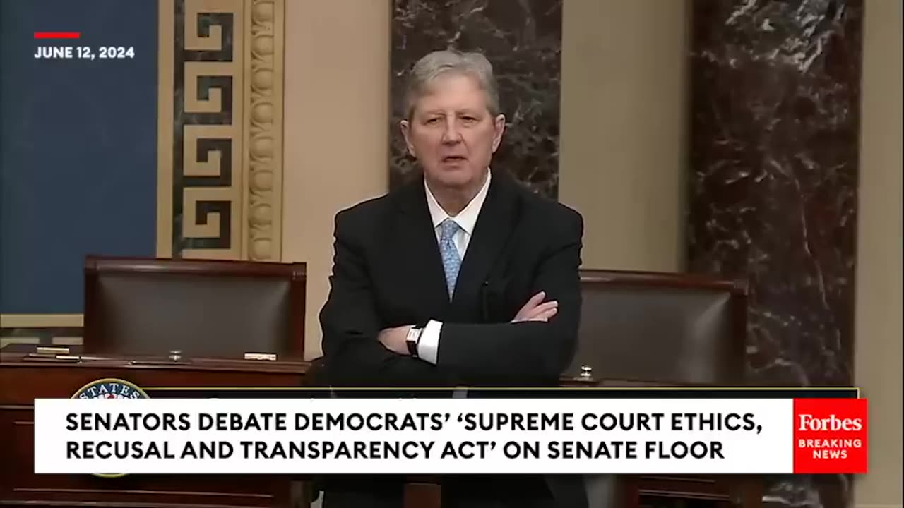 John Kennedy Quotes Schumer's Own Words To Rebut Democrats' Calls For Supreme Court Ethics Bill!