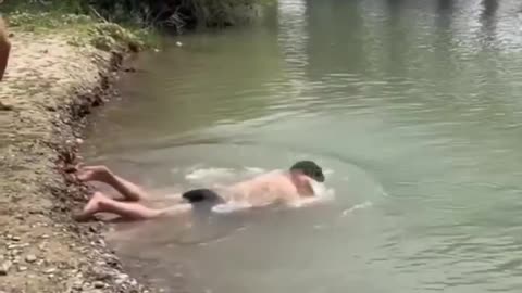 poor diving technique.