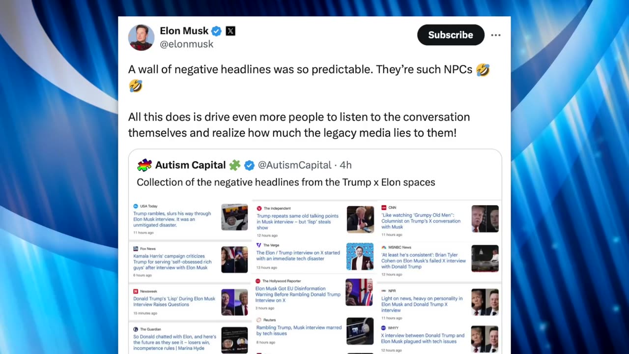 Trump and Elon Musk Cope HARD After Everyone Made Fun of Their Disastrous Interview