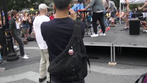 Dirty Old Man Dancing in Union Square