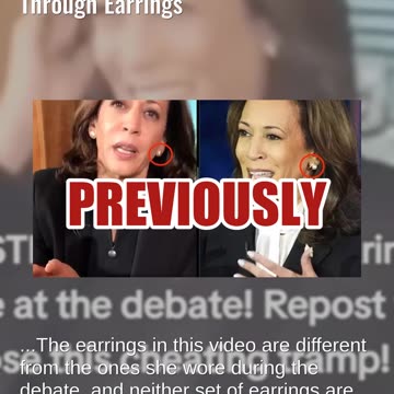Fact Check: Video Does NOT Show Kamala Harris Receiving Audio Through Earrings