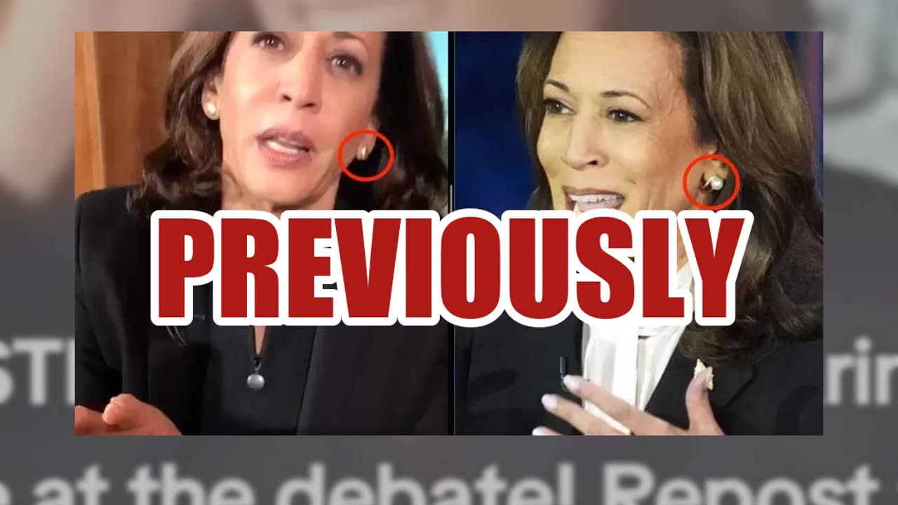 Fact Check: Video Does NOT Show Kamala Harris Receiving Audio Through Earrings