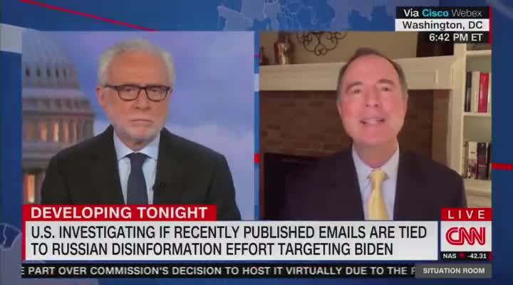 FLASHBACK: Adam Schiff on Hunter’s Laptop “This whole smear on Joe Biden comes from the Kremlin.”