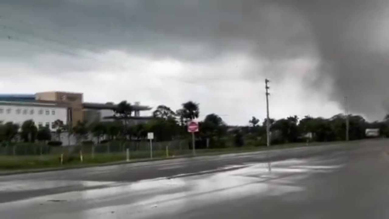 A major tornado has hit Wellington, Florida, ahead of the arrival of Hurricane Milton.