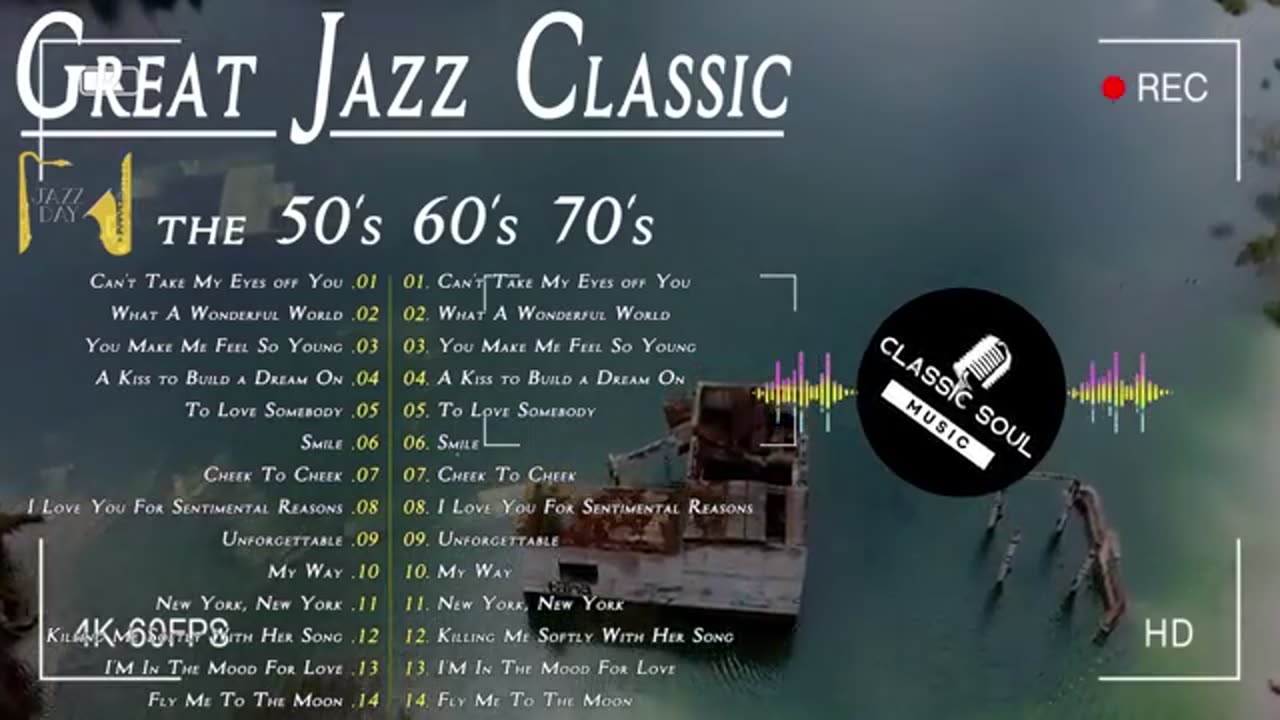 VK Jazz 50's 60's 70's 🎷Frank Sinatra, Louis Armstrong, Ray Charles, Nat King Cole, Norah Jones