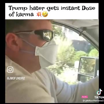 Trump hater got instant karma caught on camera