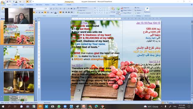 Ps Suzy Antoun-وَخَمْرٍ تُفَرِّحُ قَلْبَ الإِنْسَانِ WINE that makes glad the heart of man