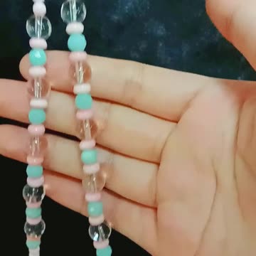 Crystal Amazonite and Princess spiny oyster amber colorful necklace Stress Relief Gift for her 03