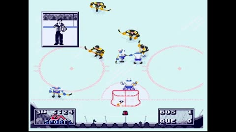 NHL95 (Sega Genesis) Boston vs Quebec Part3