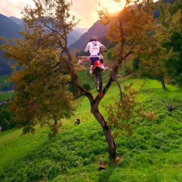 Beautiful nature bike stunt 👌