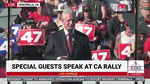 FULL SPEECH: Robert Charles O'Brien Speaks at Trump Rally in Coachella, CA - 10/12/24