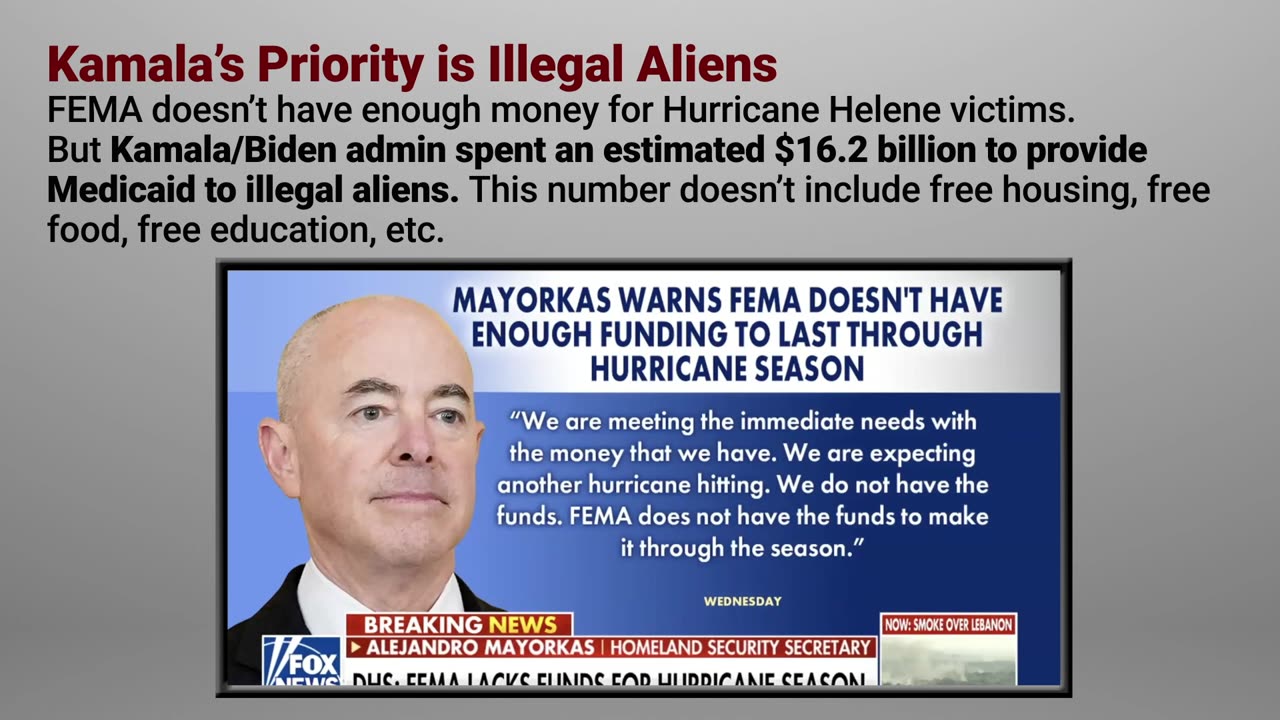 Kamala’s priority is illegal aliens