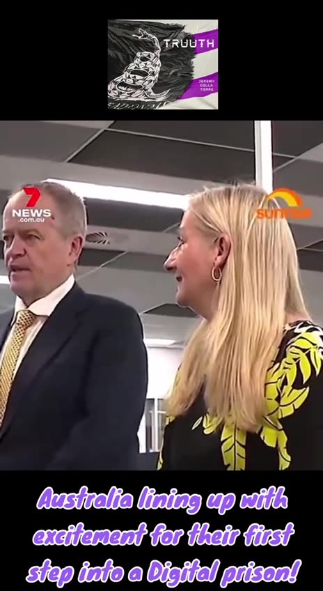 Australia lining up with excitement for their first step into a digital prison!