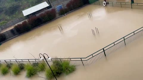 China- Red Alert Declared As Heavy Rains Cause Severe Flooding