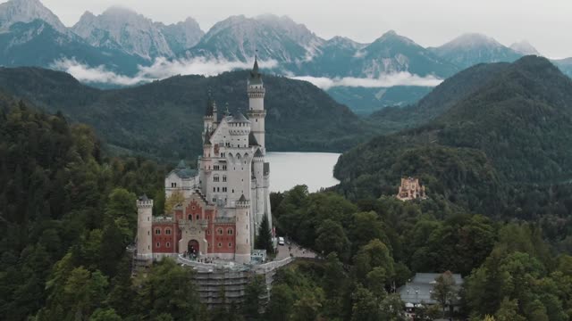 Drone Footage Of Neuschwanstein Castle in Germany