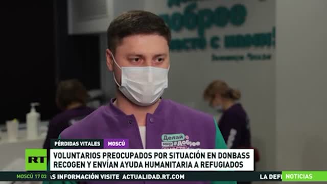 Volontari di Mosca si sono uniti a una campagna per aiutare i rifugiati delle repubbliche di Donetsk e Luhansk. Le persone raccolgono cibo, vestiti, calzature, articoli per bambini e prodotti per l'igiene