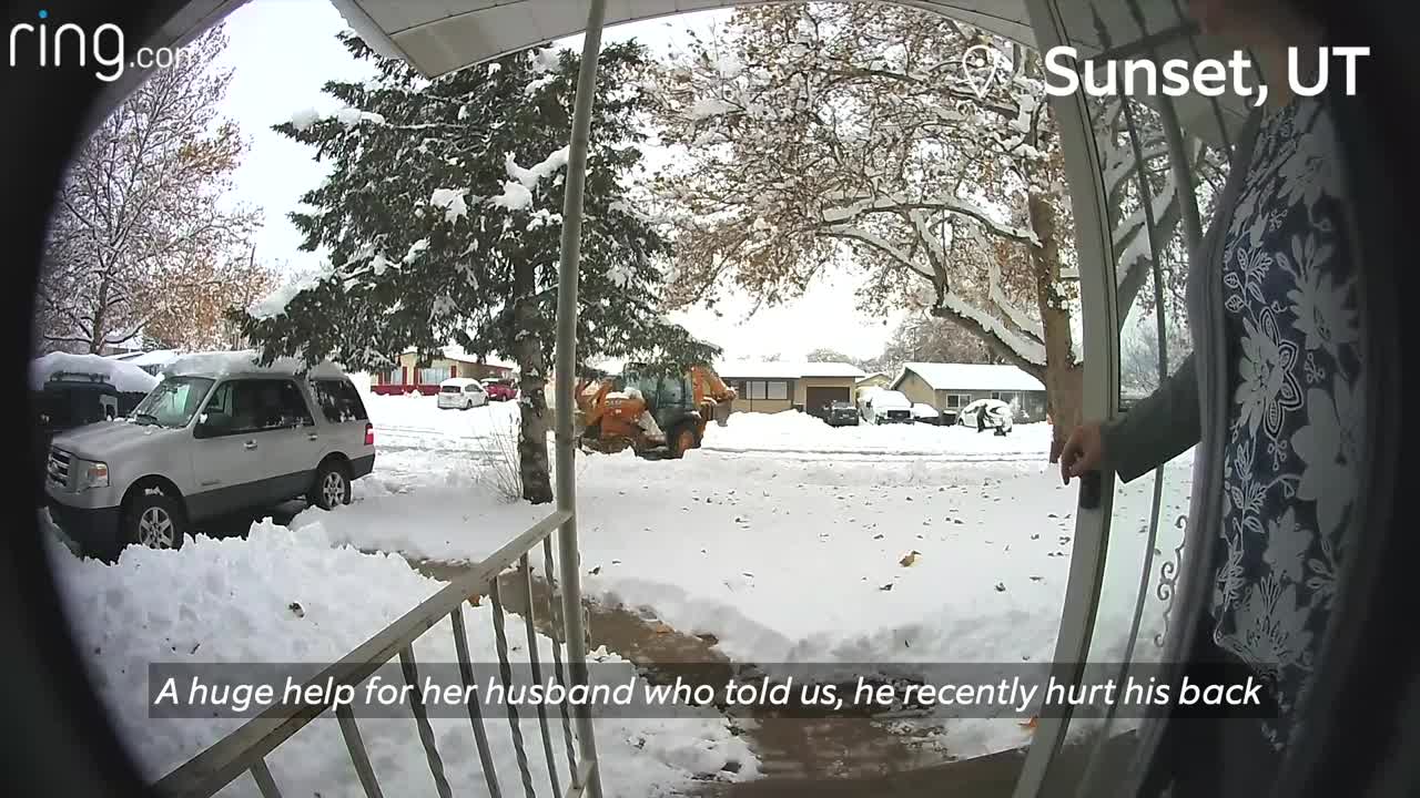 Little girl run away from bobcat and ask for help