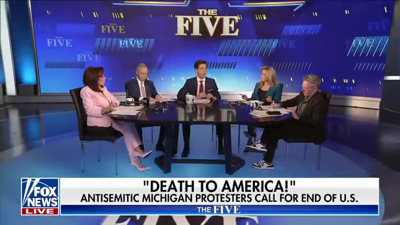 ‘The Five’ reacts to ‘chilling’ chants from anti-Israel protesters in Michigan