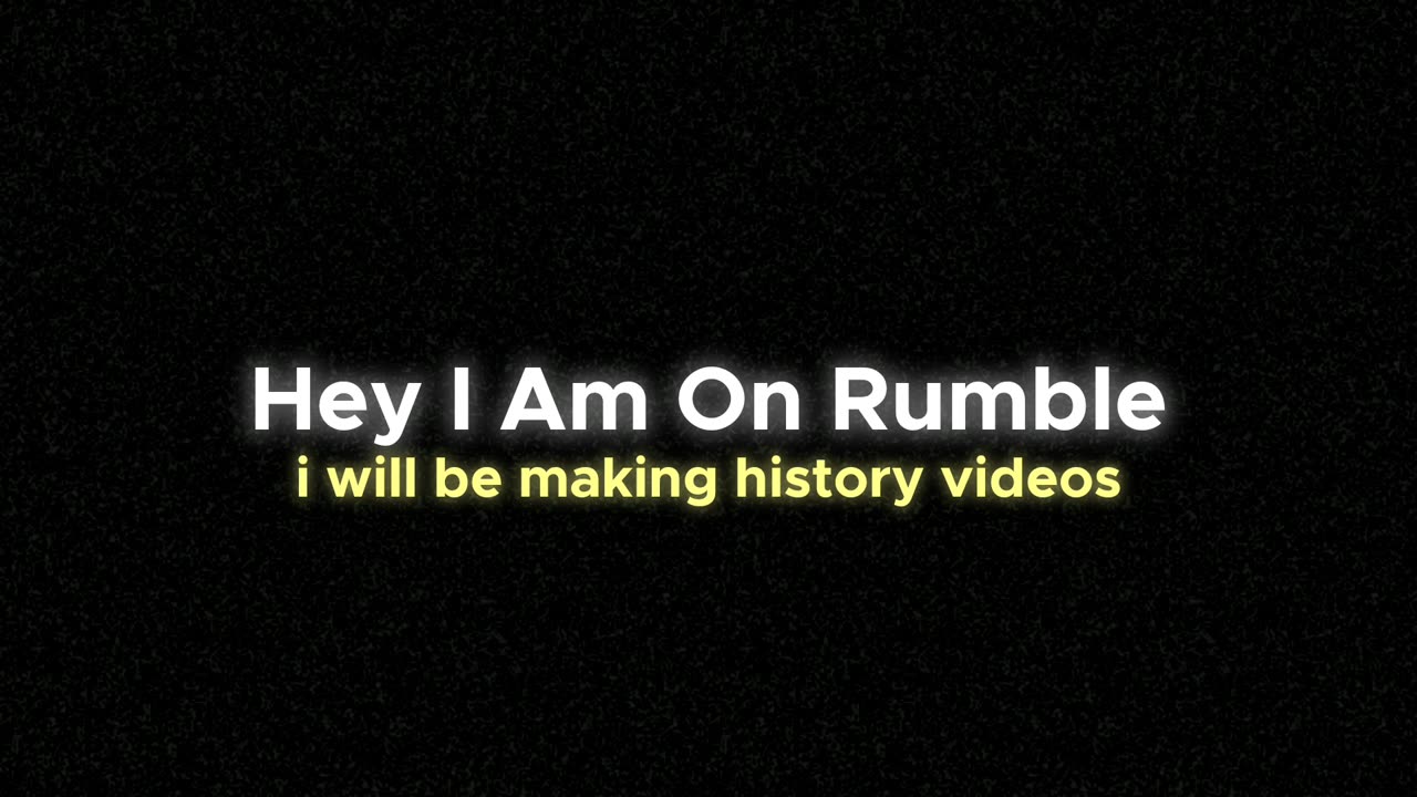 I Am On Rumble Now