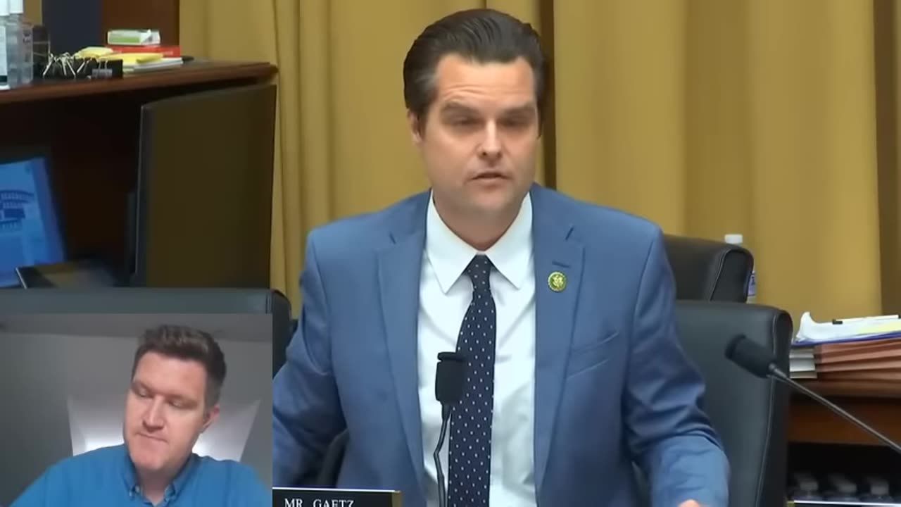 Wray HIDES LIKE RAT After Matt Gaetz Show Secret FBI Confession Tape To Congress...