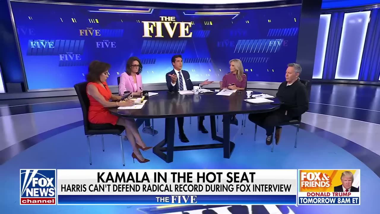 'The Five' reacts to Kamala Harris' Fox News interview