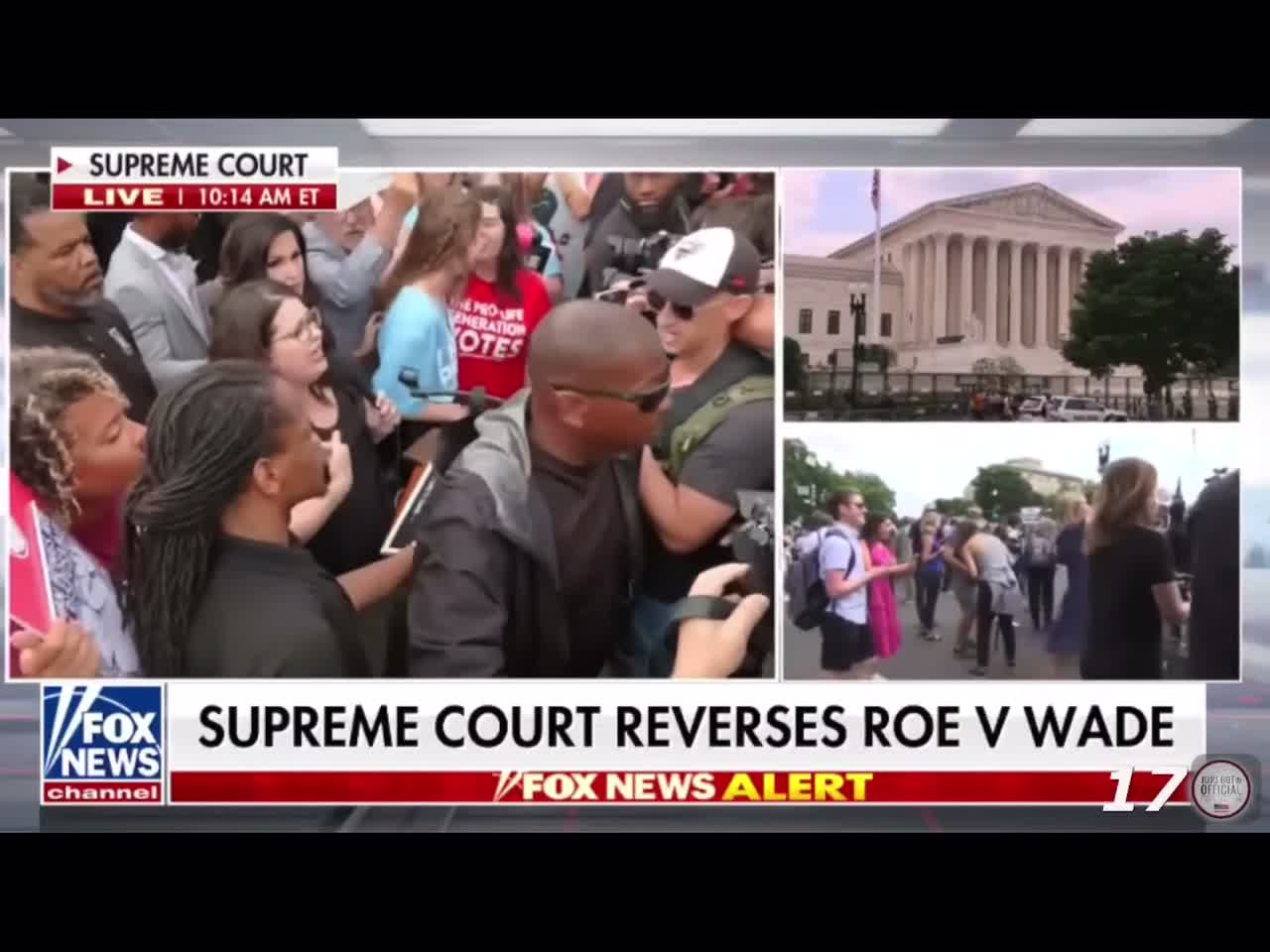 The Supreme Court reverses Roe vs Wade.