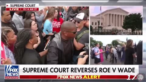 The Supreme Court reverses Roe vs Wade.