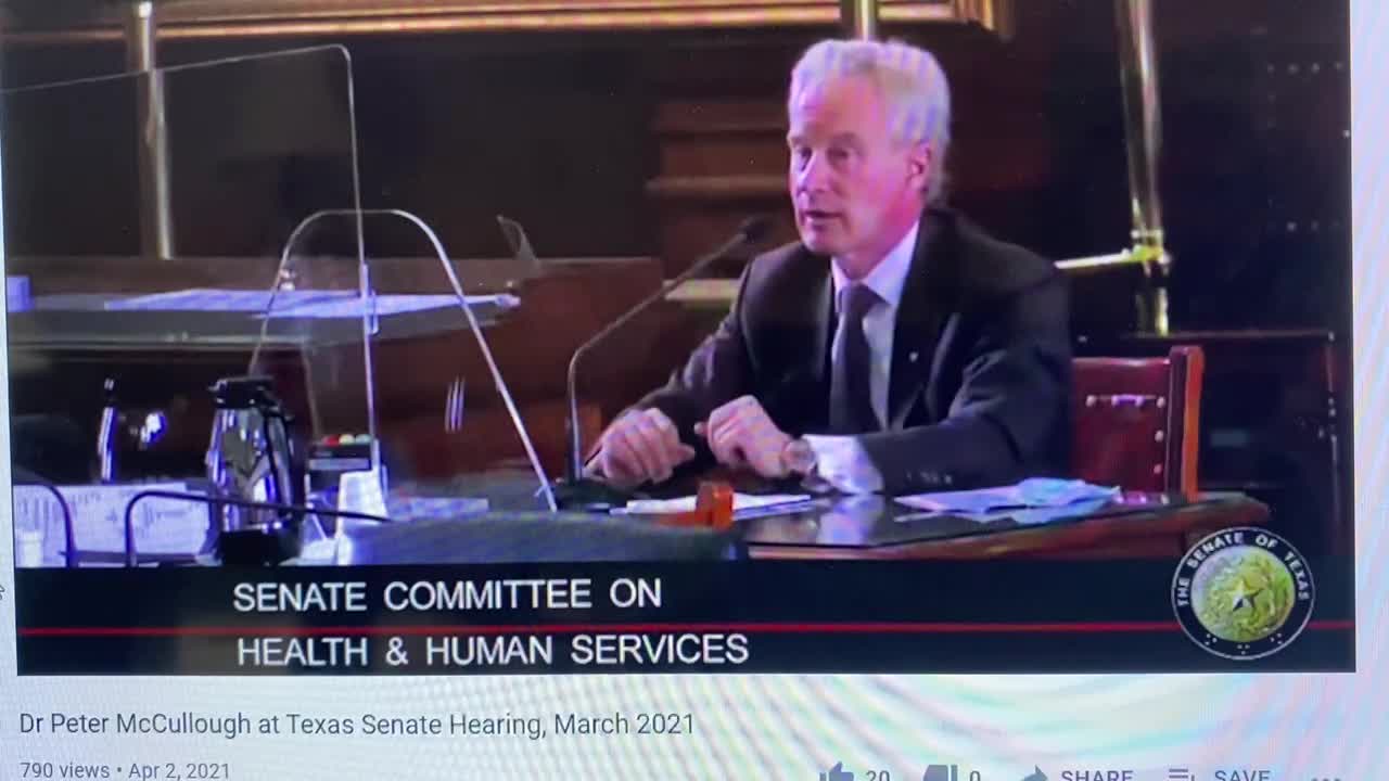 Dr. McCullough at Texas Senate hearing